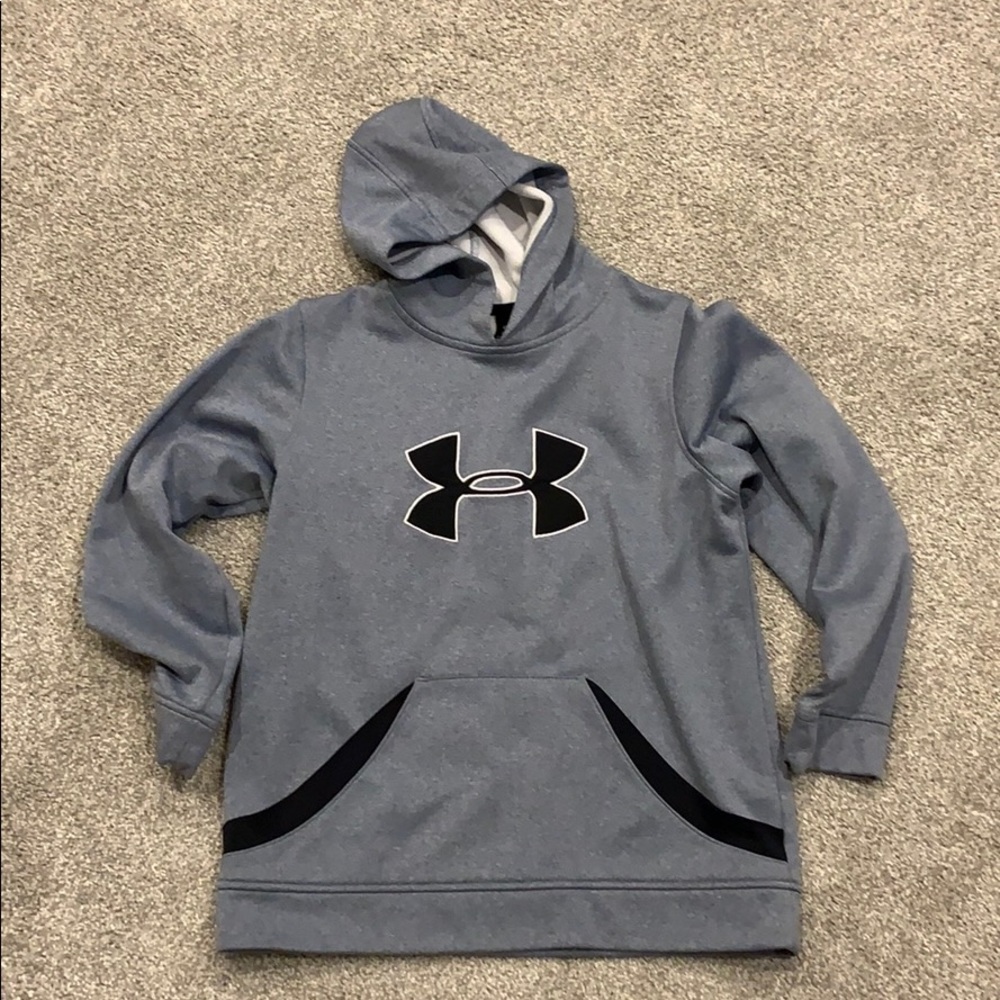 Under Amour grey hooded sweatshirt